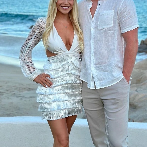 PatBo Fringe Cut Out Mini Dress - Picture 2 of 2